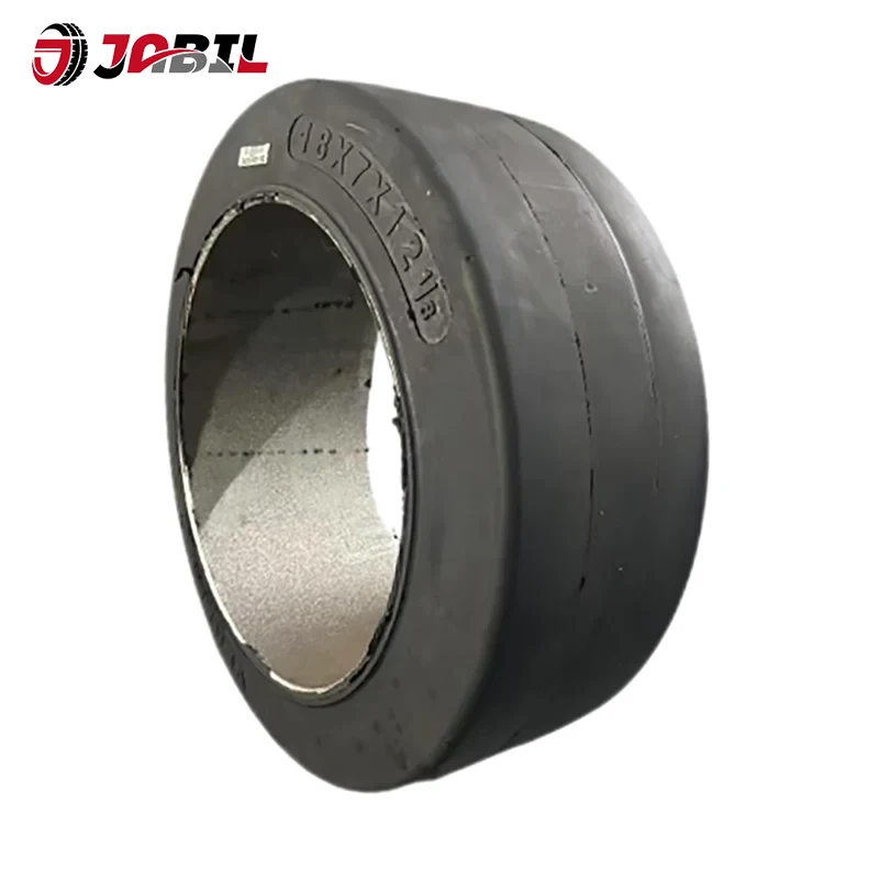 Appuyez sur des pneus de chariot élévateur